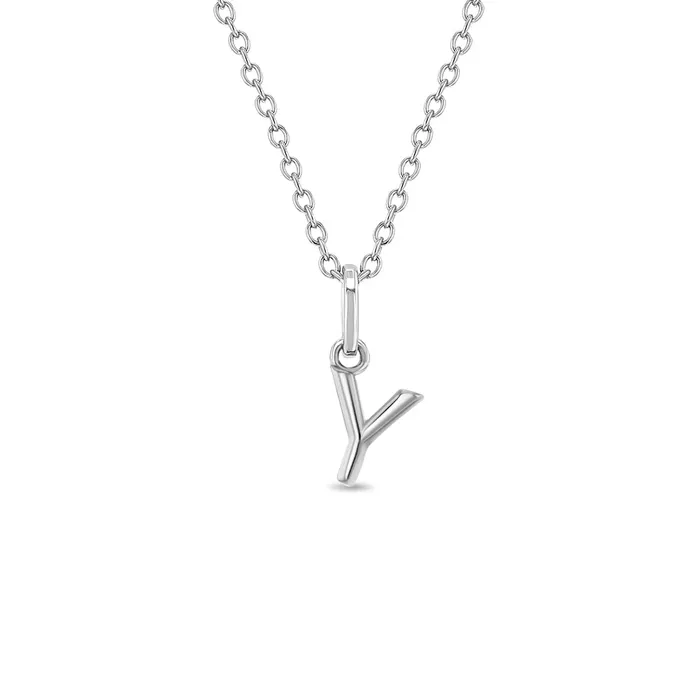 Mini Initial Womens PendantNecklace Sterling Silver Womens Necklaces Necklaces