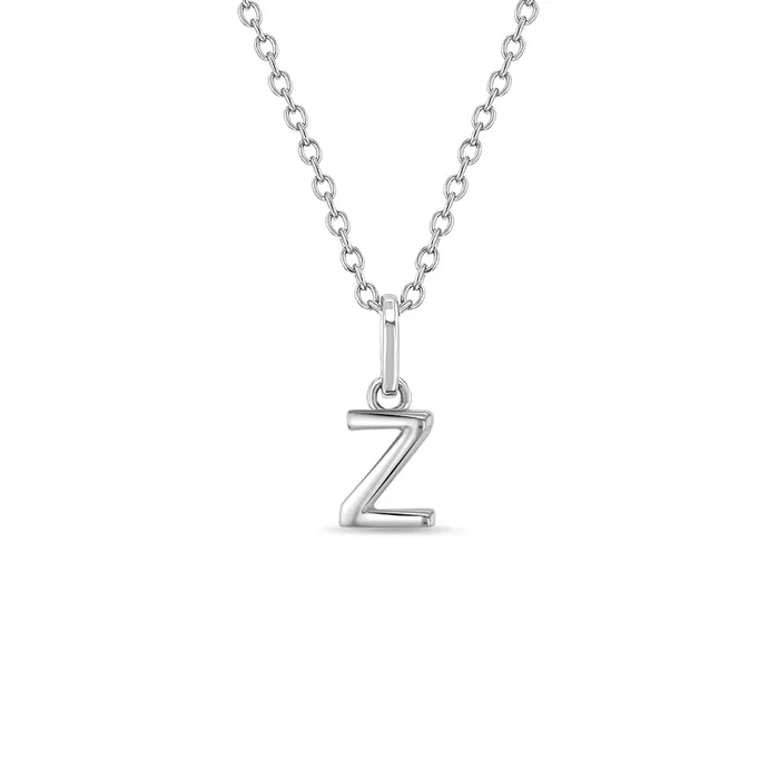 Mini Initial Womens PendantNecklace Sterling Silver Womens Necklaces Necklaces