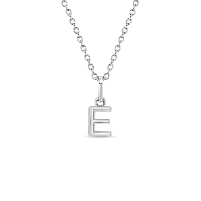 Mini Initial Womens PendantNecklace Sterling Silver Womens Necklaces Necklaces
