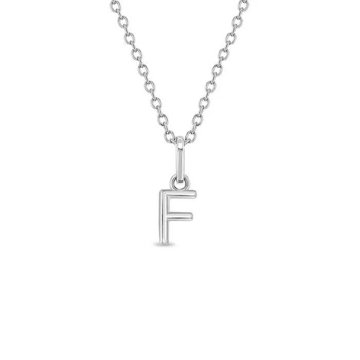 Mini Initial Womens PendantNecklace Sterling Silver Womens Necklaces Necklaces