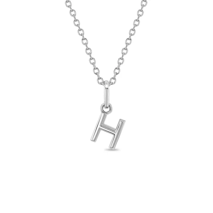Mini Initial Womens PendantNecklace Sterling Silver Womens Necklaces Necklaces