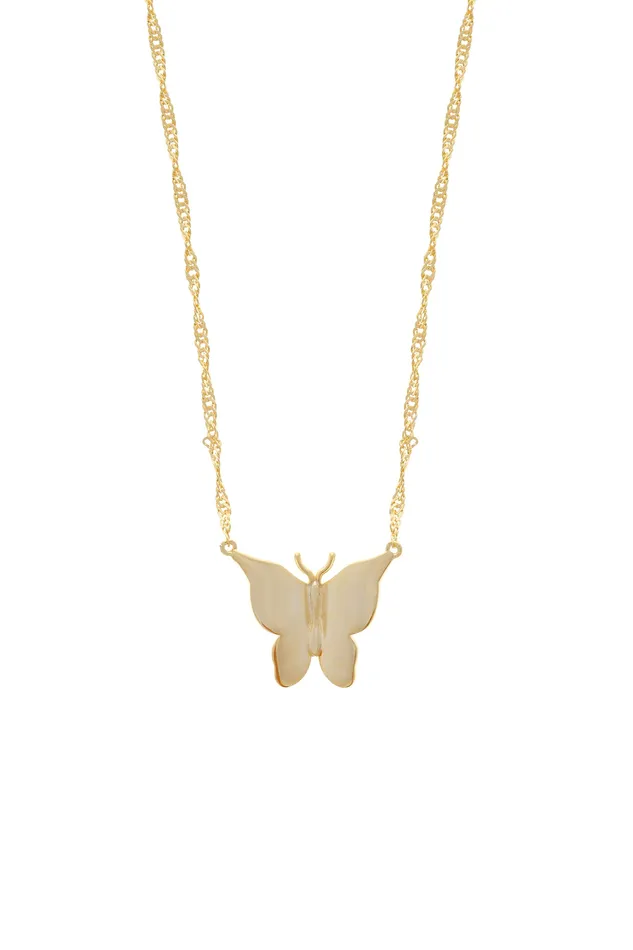 Necklaces Chvker Jewelry Gold Butterfly 925 Necklace