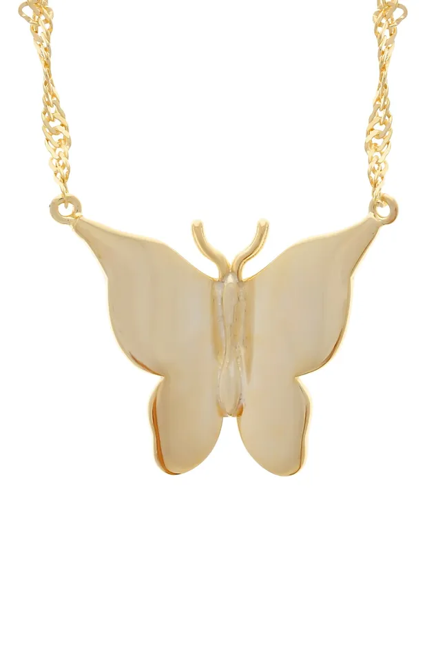 Necklaces Chvker Jewelry Gold Butterfly 925 Necklace