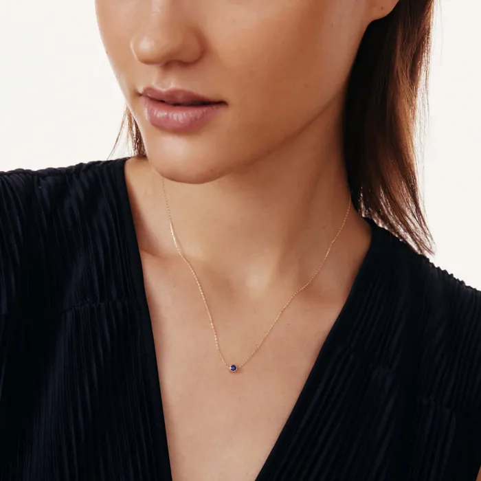 Necklaces Gelin Diamond Birthstone Solitaire Floating Necklace