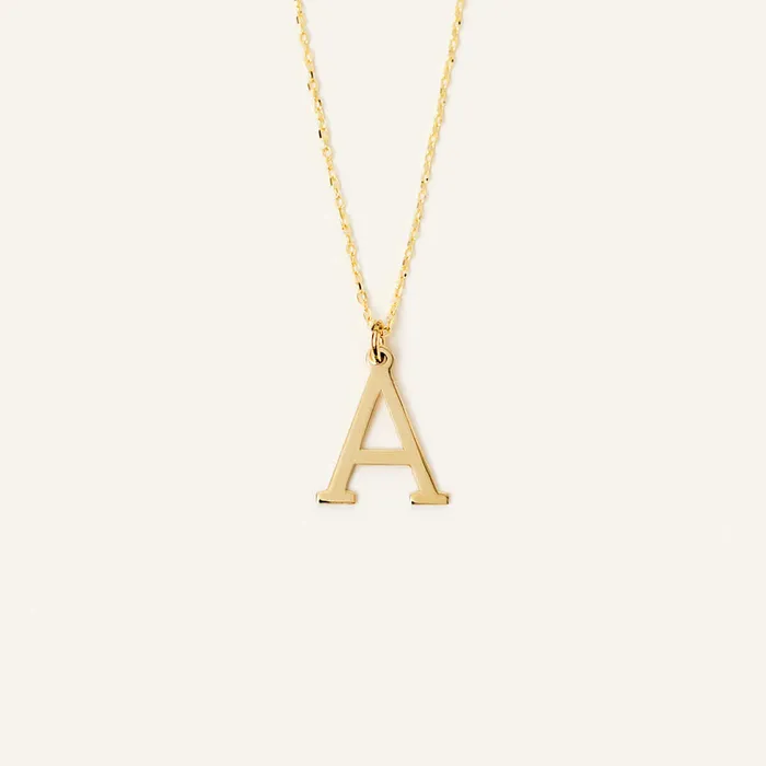 Personalized Dainty Initial Pendant Necklace Gelin Diamond Necklaces