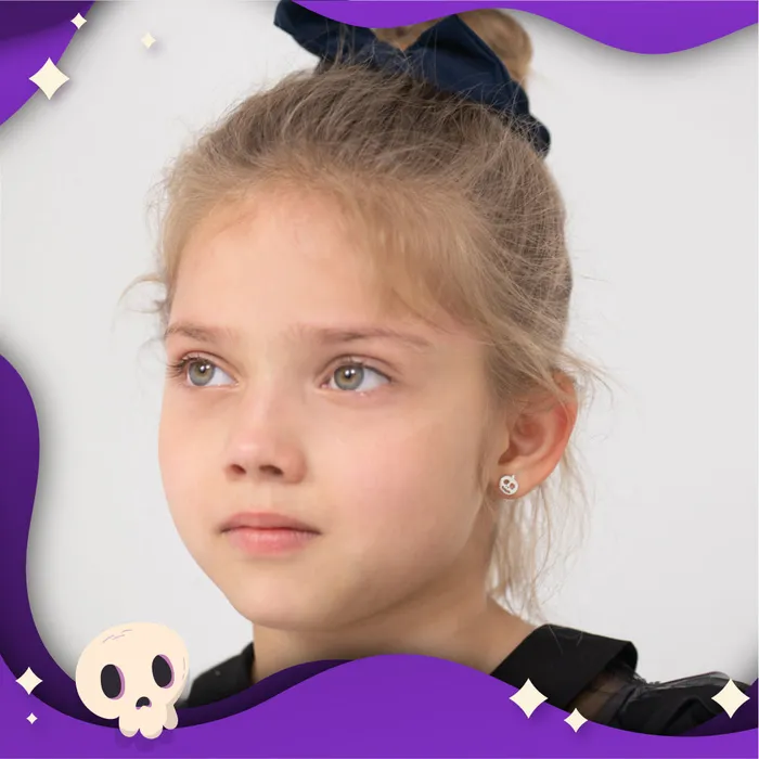 PPLRHIDDENPRODUCT Earrings Spooky Pals Kids Childrens Girls Earrings Screw Back Sterling Silver