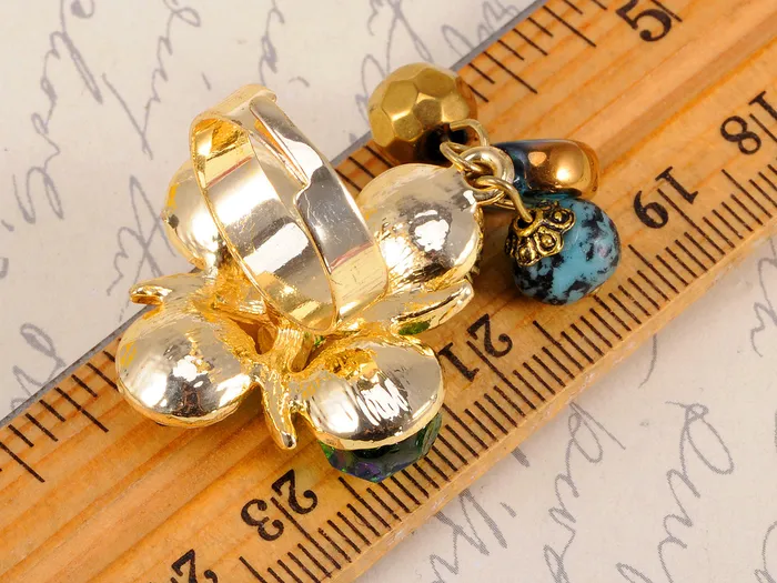 Rings Alilang Dangling Turquoise Like Topaz Jewelry Ring Rings Alilang Dangling Turquoise Like Topaz Jewelry Ring