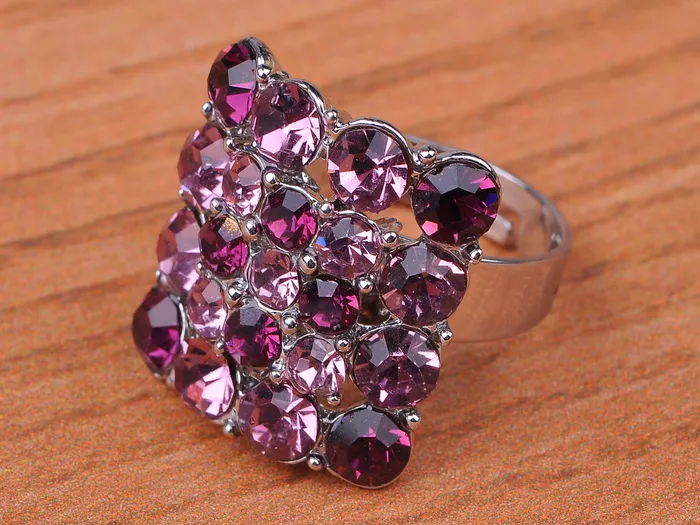 Rings Amethyst Purple Extra Big Colorful Ring Alilang Rings Amethyst Purple Extra Big Colorful Ring Alilang