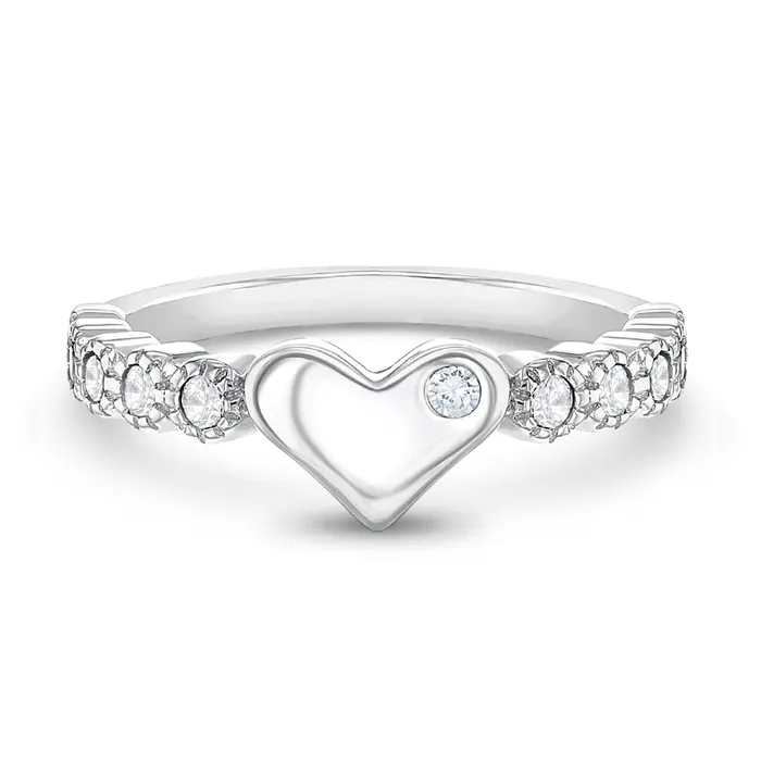 Rings Kids Final Sale Clear Heart Band CZ Size 25 Baby Toddler Kids Ring Sterling Silver Rings Kids Final Sale Clear Heart Band CZ Size 25 Baby Toddler Kids Ring Sterling Silver