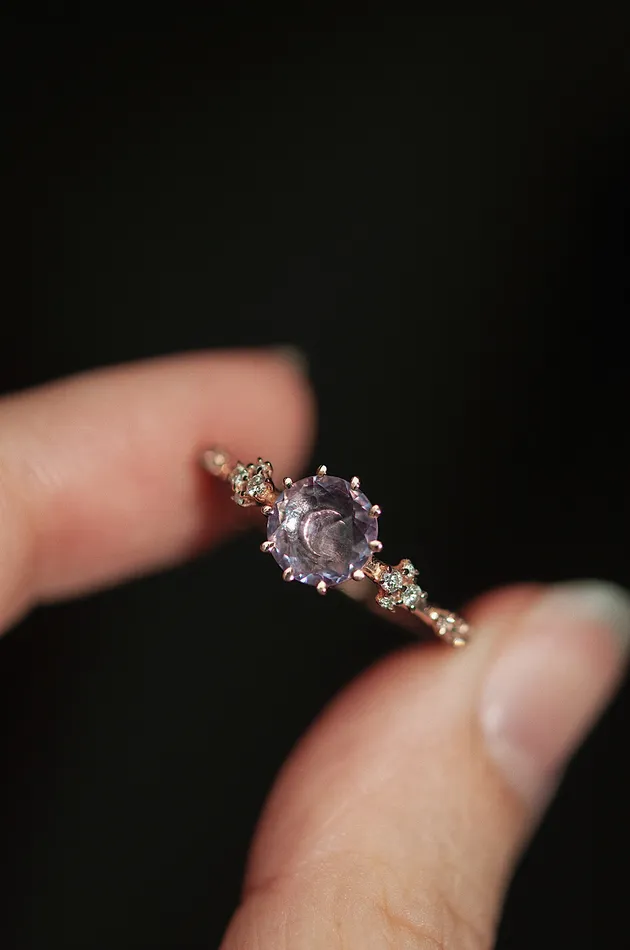 Rings Sofia Zakia Rosecut Sapphire Oracle Ring