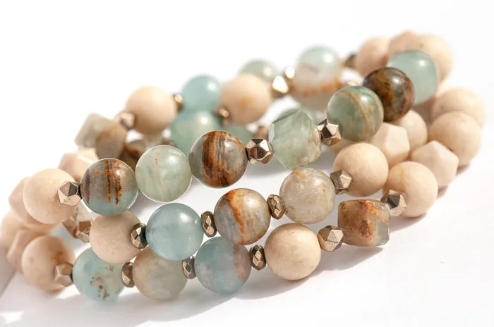Sandy Shores Triple Wrap Bracelet Fierce Lynx Designs Bracelets