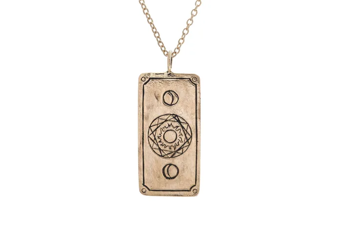 Three of Swords Tarot Card Necklace Sofia Zakia Necklaces