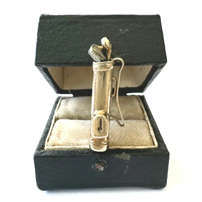 Vintage 9ct Gold Golf Clubs Charm aliceeden Charm Necklaces