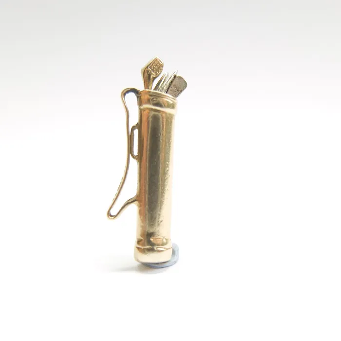 Vintage 9ct Gold Golf Clubs Charm aliceeden Charm Necklaces