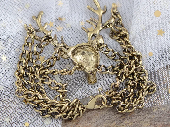 Vintage Antique Deer Bangle Chain Cuff Bracelet Alilang Bracelets Vintage Antique Deer Bangle Chain Cuff Bracelet Alilang Bracelets