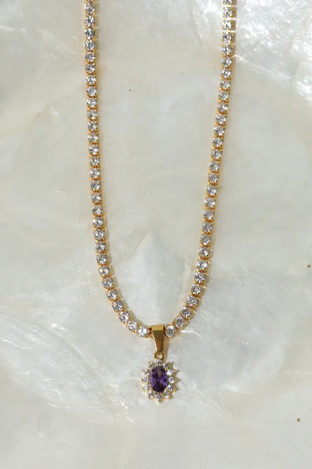 Violet Sun Necklace Chvker Jewelry Necklaces
