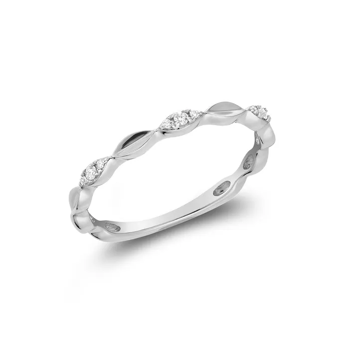 10kt Gold Marquise Diamond Stacker Ring Classic Creations Rings