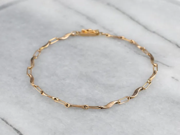 14K Gold Curved Link Bracelet Market Square Jewelers Bracelets 14K Gold Curved Link Bracelet Market Square Jewelers Bracelets