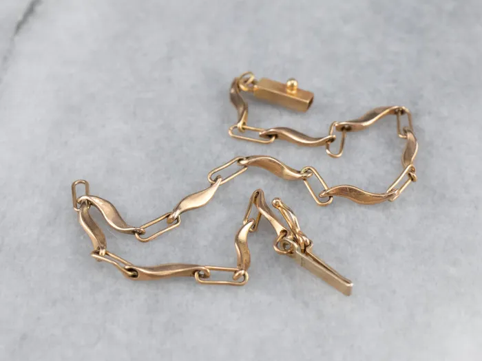 14K Gold Curved Link Bracelet Market Square Jewelers Bracelets 14K Gold Curved Link Bracelet Market Square Jewelers Bracelets