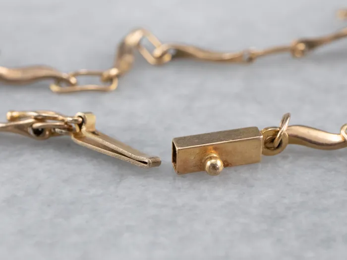 14K Gold Curved Link Bracelet Market Square Jewelers Bracelets 14K Gold Curved Link Bracelet Market Square Jewelers Bracelets