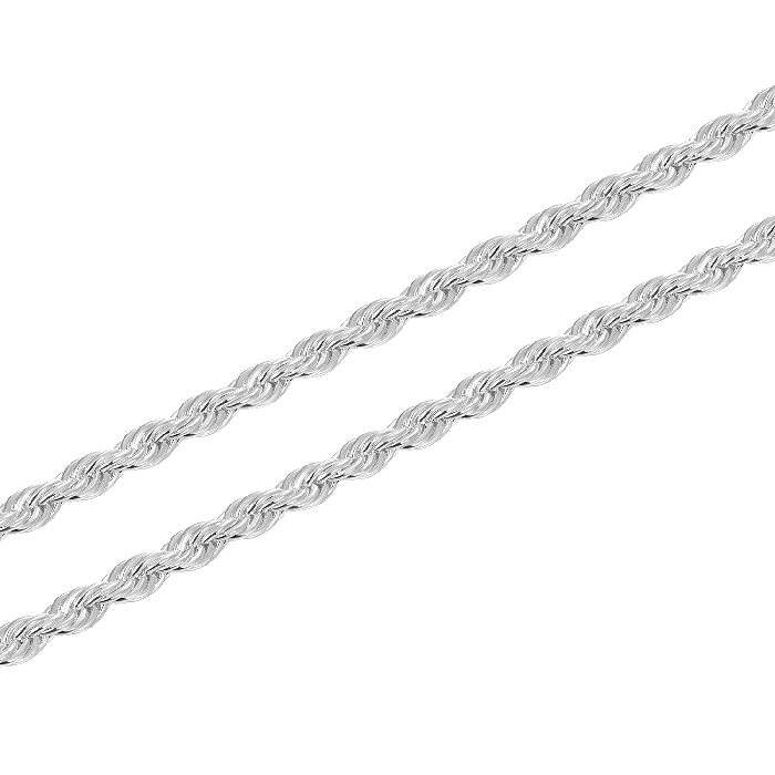 35mm Rope Chain White Gold aporro Necklaces
