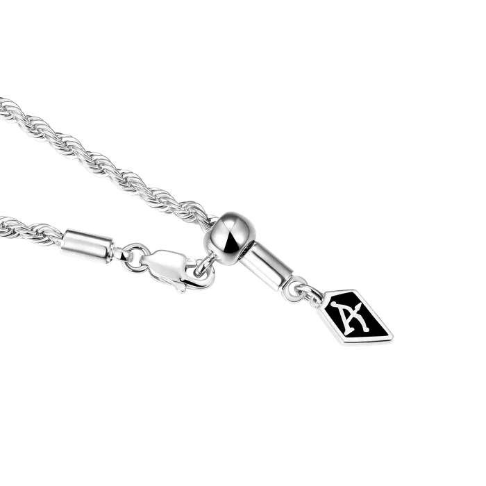 35mm Rope Chain White Gold aporro Necklaces