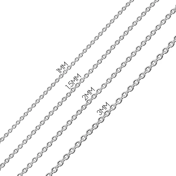 3MM Sterling Silver Miami Cuban Curb Chain Necklace for Men Made in Italy BlingJewelry Wholesale Necklaces