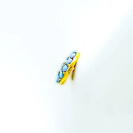 Andaaz Jewelers Earrings Charming Colorful 21k Gold Stone Tops