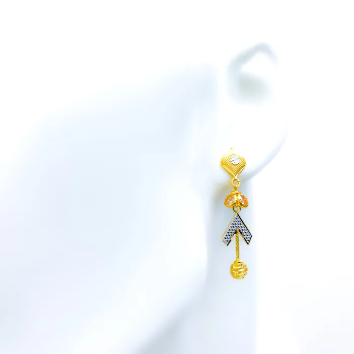 Andaaz Jewelers Geometric Dangling 22k Gold Earrings Earrings