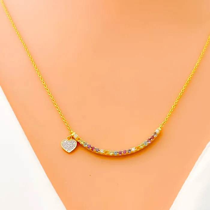 Andaaz Jewelers Lightweight Imperial Charm 18k Gold Diamond Necklace Necklaces Andaaz Jewelers Lightweight Imperial Charm 18k Gold Diamond Necklace Necklaces