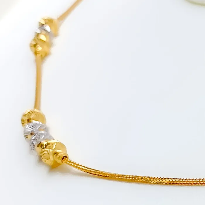 Andaaz Jewelers Necklaces Stylish Palatial 22k Gold Necklace