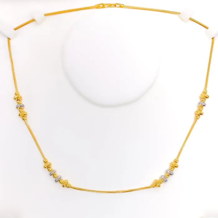 Andaaz Jewelers Necklaces Stylish Palatial 22k Gold Necklace