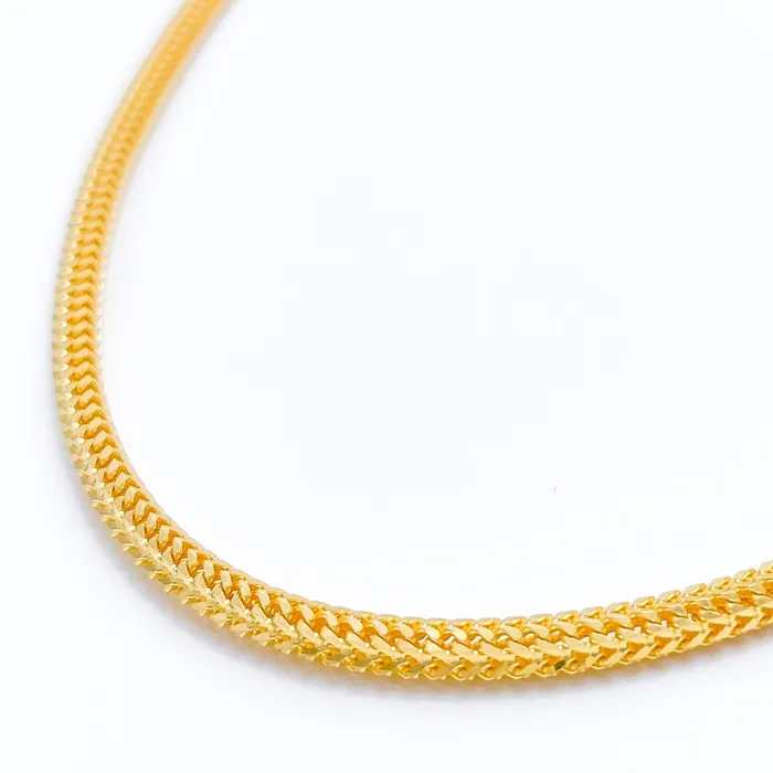 Andaaz Jewelers Necklaces Thick Dragon 22k Gold Chain 18