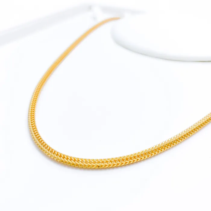 Andaaz Jewelers Necklaces Thick Dragon 22k Gold Chain 18