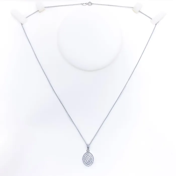 Andaaz Jewelers PreStyled Sets Delightful Marquise Diamond 18k Gold Pendant