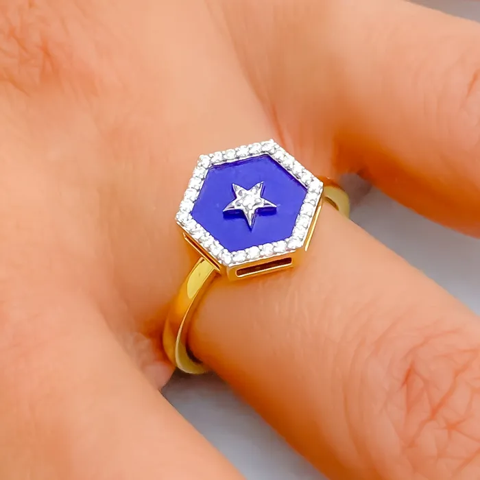 Andaaz Jewelers Rings Extravagant Bright 18K Gold Diamond Ring