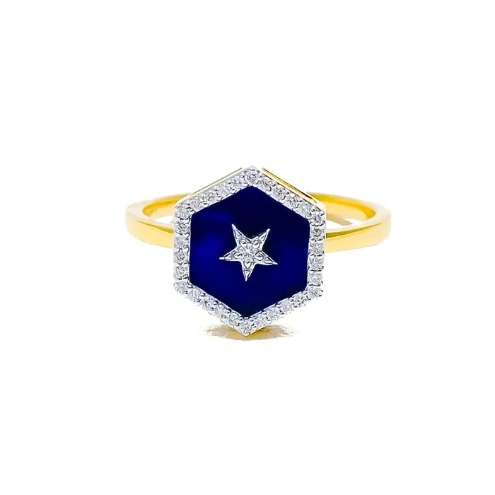 Andaaz Jewelers Rings Extravagant Bright 18K Gold Diamond Ring