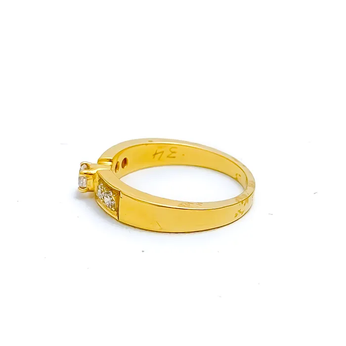 Andaaz Jewelers Rings Subtle Chic Diamond 18k Gold Ring