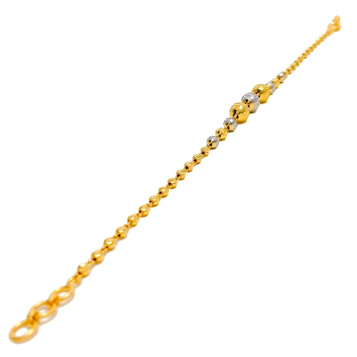 Andaaz Jewelers Shimmering Disco Orb 22k Gold Bracelet Bracelets