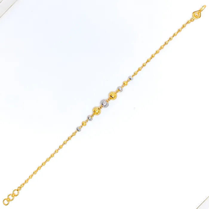 Andaaz Jewelers Shimmering Disco Orb 22k Gold Bracelet Bracelets