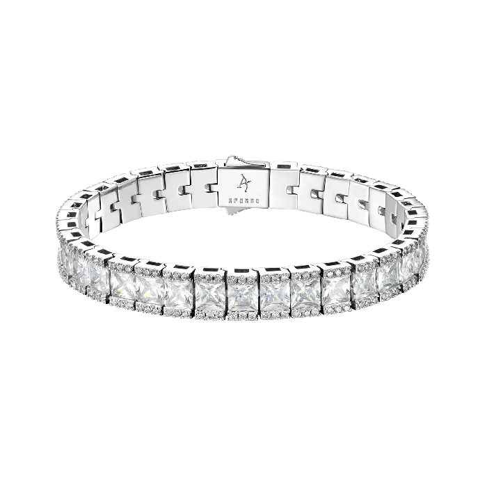 aporro 8mm Mosaic Tennis Bracelet Bracelets