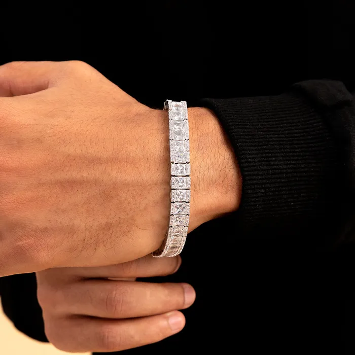 aporro 8mm Mosaic Tennis Bracelet Bracelets