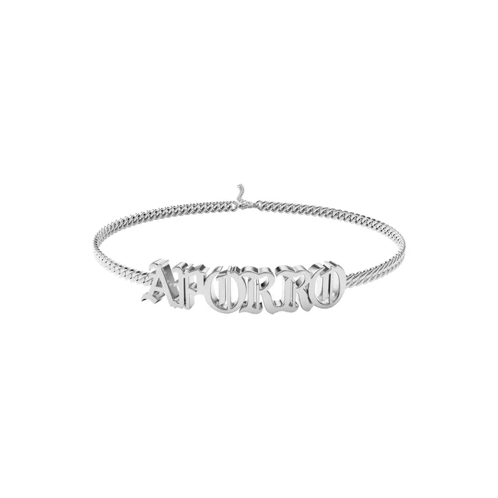 Aporro Brand Bracelets 3mm Custom Miami Old English LetterNumber Bracelet