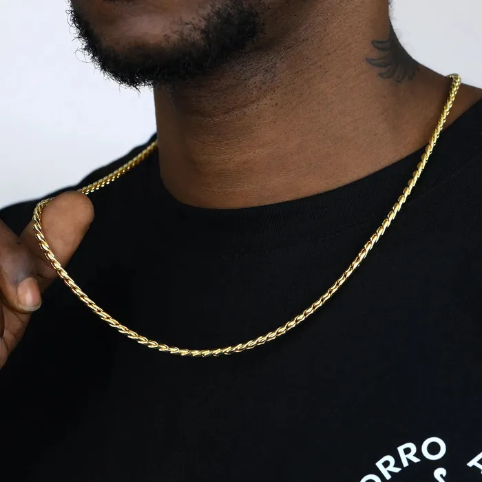 aporro PreStyled Sets 35mm Franco Chain Yellow Gold aporro PreStyled Sets 35mm Franco Chain Yellow Gold