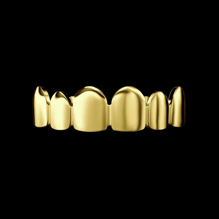 aporro PreStyled Sets Premade Classic Plain Gold Grillz