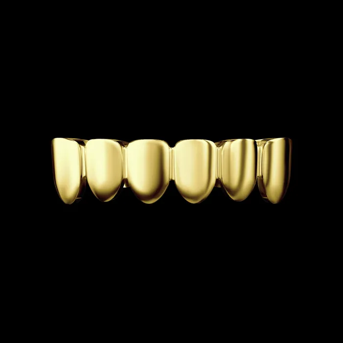 aporro PreStyled Sets Premade Classic Plain Gold Grillz