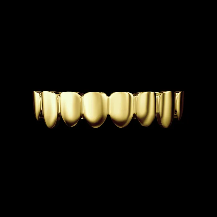 aporro PreStyled Sets Premade Classic Plain Gold Grillz