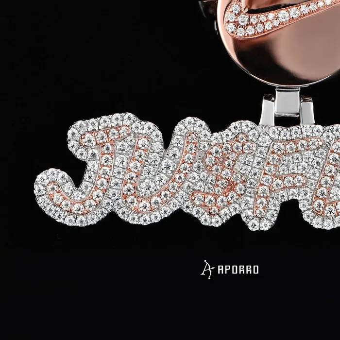 AporroPremium Necklaces APORRO Premium Two Tones Name Necklace Custom Design Deposit