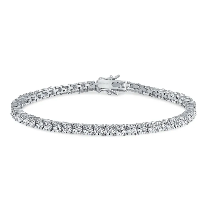 BlingJewelry Wholesale Bracelets Classic 3MM CZ Solitaire Tennis Anklet Ankle Bracelet Silver Plated 9 Inch BlingJewelry Wholesale Bracelets Classic 3MM CZ Solitaire Tennis Anklet Ankle Bracelet Silver Plated 9 Inch