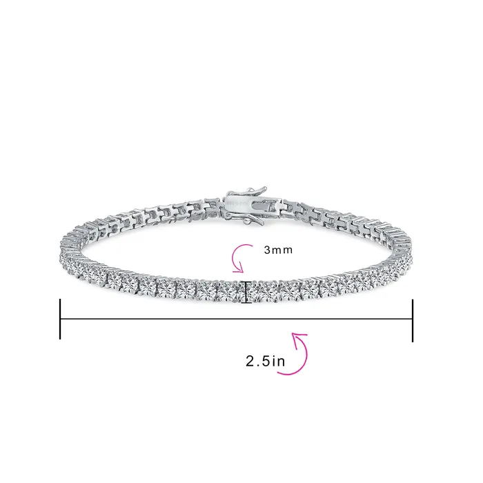 BlingJewelry Wholesale Bracelets Classic 3MM CZ Solitaire Tennis Anklet Ankle Bracelet Silver Plated 9 Inch BlingJewelry Wholesale Bracelets Classic 3MM CZ Solitaire Tennis Anklet Ankle Bracelet Silver Plated 9 Inch